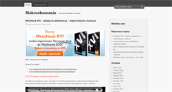 Desktop Screenshot of makroekonomia.traderteam.pl